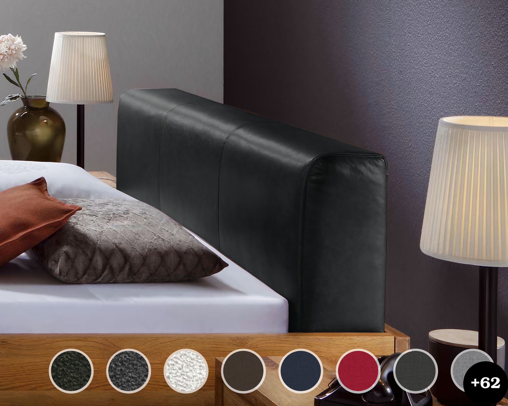 Hasena Kopfteil Ceneri 200 cm / PK3 Capo 764 light brown Image