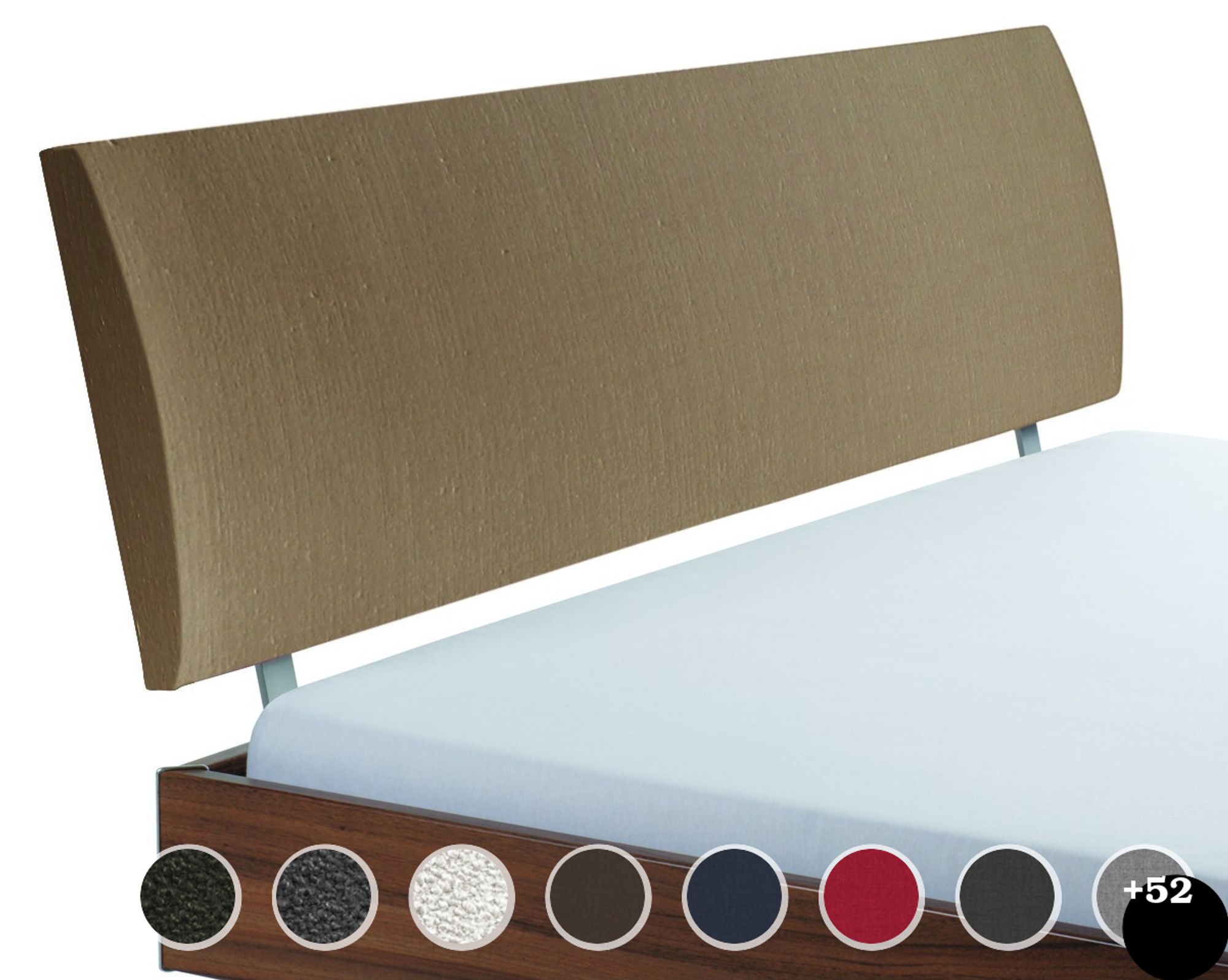 Hasena Factory-Line Kopfteil Lecco 140 cm / PK3 Cyclo 731 macciato Image