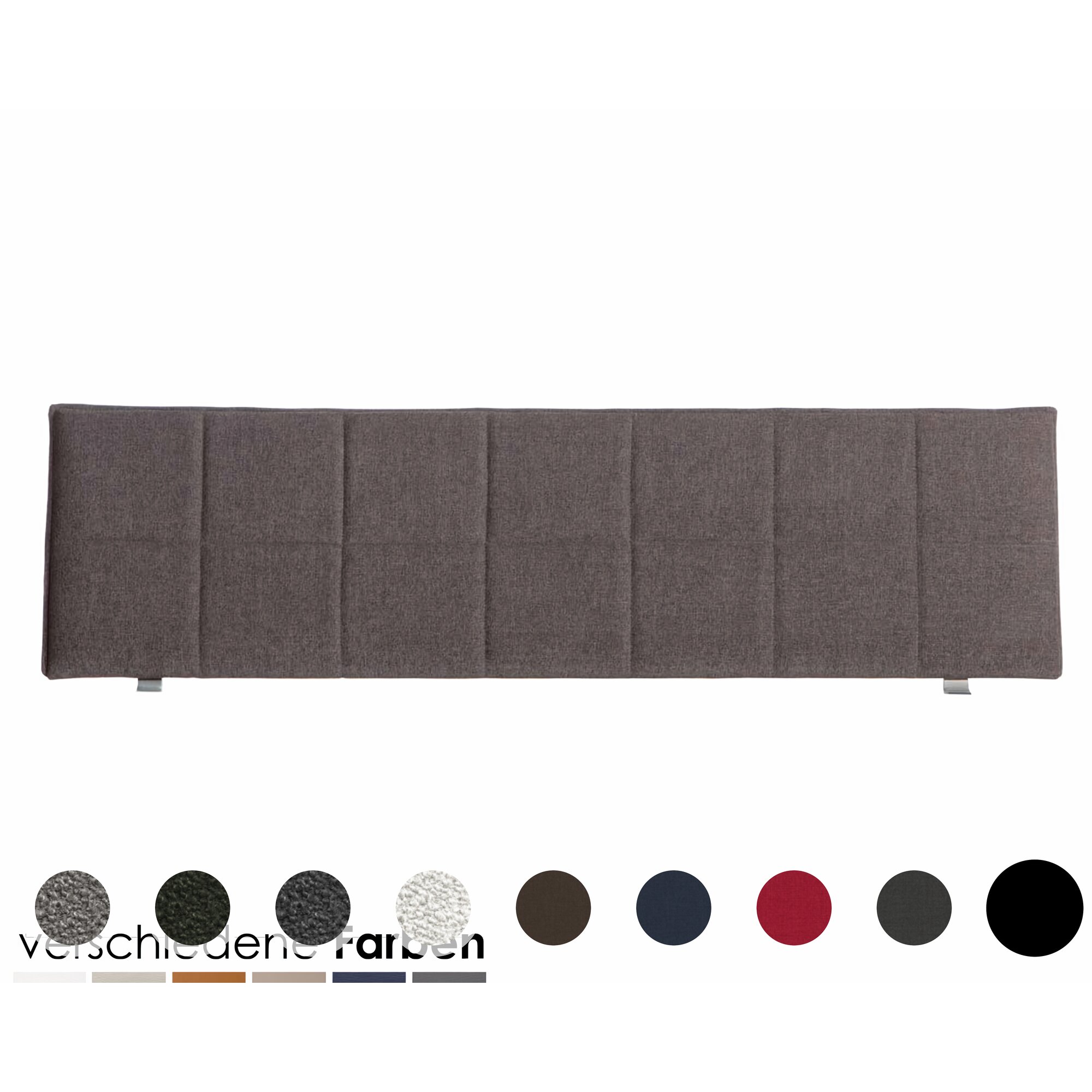 Hasena Factory-Line Kopfteil Malta 200 cm / PK3 Capo 761 grey Image