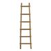 Transitional Style Wooden Decor Ladder with 6 Steps, Brown