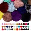 Pom poms for hats 37Pcs Faux Fur Pom Poms Artificial Fur Ball Pendants Simulation Fur Ball Decors