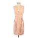 ADAM by Adam Lippes Casual Dress - Party V Neck Sleeveless: Pink Print Dresses - Women's Size 4