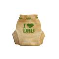 100% Merino Wool Baby Knitted Soaker Diaper Nappy Cover (L, Beige-Green)