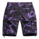 KINROCO Mens Camo Multi Pockets Shorts Cargo Work Shorts Outdoor Casual Cotton Camouflage Shorts(Size:42W,Color:Purple Camo)