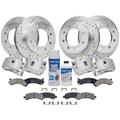 2006-2007 GMC Savana 2500 Front and Rear Brake Pad Rotor and Caliper Set - Detroit Axle