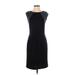 Banana Republic Factory Store Casual Dress - Sheath Crew Neck Short sleeves: Black Color Block Dresses - Women's Size 2