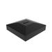 Fortress Building Products Athens 2.5-in x 5-in Gloss Aluminum Dome Cap Metal in Black | 2.5 H x 2.5 W x 1.75 D in | Wayfair 430074