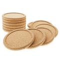 Fish hunter Cork Coasters w/ Lip For Drinks Absorbent | 12 Set 4 Inch Thick Rustic Saucer w/ Metal Holder Heat | 0.6 H x 4 D in | Wayfair