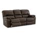 Hokku Designs 88 Inch Power Reclining Leather Match Sofa, Pillow Armrests, USB Port Leather Match in Brown | 41 H x 88 W x 41 D in | Wayfair