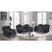 Benz Power Reclining 2PC/3PC Living Room Set with Built in USB, Wireless Charging & Bluetooth Audio Made in Faux Leather