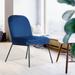 Velvet High Back Accent Chair Dining Chair for Livingroom Modern Lounge Chair with Backrest Armrest (Set of 2)