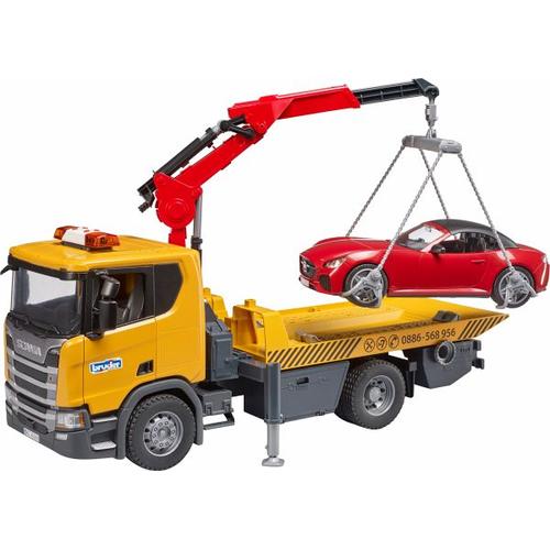 bruder 03552 Scania Super 560R Abschlepp-LKW m. L+S Modul + BRUDER Roadster – Bruder Spielwaren GmbH & Co. K