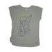 Adidas Active T-Shirt: Gray Graphic Sporting & Activewear - Kids Girl's Size 14