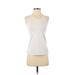 Athleta Active Tank Top: White Color Block Activewear - Women's Size 2X-Small