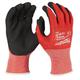 Milwaukee Unisex 4932471616 Work Gloves Cut Protection Class 1 Pack of 12 Cut Level Gloves XL 10, Red and Black, XL (Pack of 6) EU