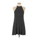 American Eagle Outfitters Casual Dress - A-Line Crew Neck Sleeveless: Black Print Dresses - Women's Size Medium