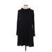 AB Studio Casual Dress - Sweater Dress: Black Dresses - Women's Size Medium