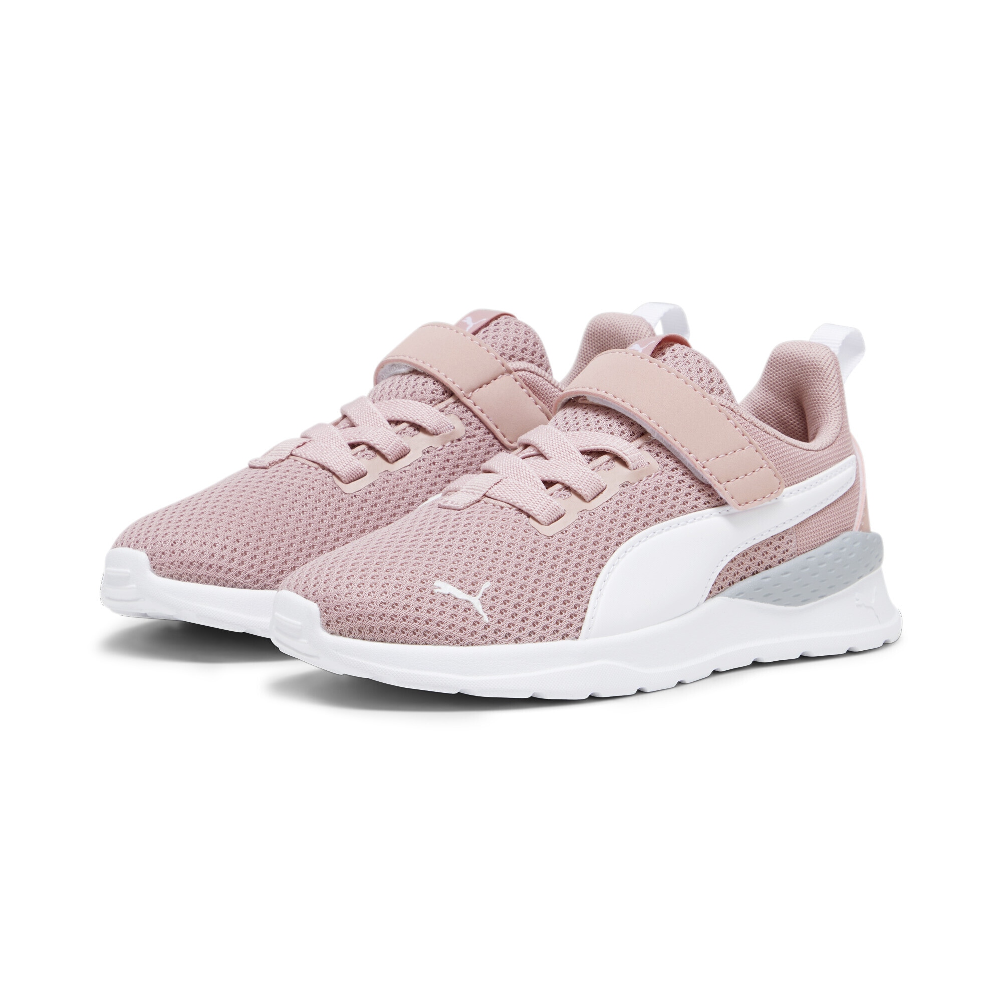 Sneaker PUMA "Anzarun Lite Kids Sneaker Kinder", Kinder, Gr. 30, rosa (peach smoothie weiß pink), Obermaterial: Textil, Synthetik; Futter: Textil; Innensohle: Textil; Laufsohle: Synthetik, Gummi, Schuhe Sneaker