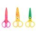 Creative scissors for kids 3pcs Kids Safety Scissor Creative Wavy Scissors Lace Scissors DIY Craft Supplies for Children (Random Color)