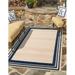 Unique Loom Tanki Aruba Outdoor Rug Rectangle 6 1 x 9 0 Beige Coastal Border Patio Deck Garage