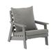 Boyel Living 30 inch Resin Outdoor Patio Lounge Chair Garden Park Sofa Modern Furniture with Cushions