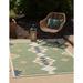 Unique Loom Cabo Baja Outdoor Rug Rectangle 2 0 x 2 11 Green Modern Geometric Living Room Bed Room Dining Room