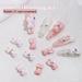 GROFRY 10Pcs Little Rabbit Nail Jewelry Cute Cartoon Nail Decorations for Beautiful And Charming Nails Accessories C