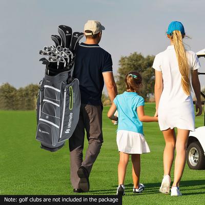 Costway Lightweight Golf Cart Bag with 15 Way Top Divider Individual - See Details