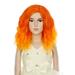 Dopi 14 Orange Wig for Child Kids Short Bob Curly Wavy Wig Ombre Orange Wigs with Wig Cap