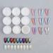 (Buy 2 Get 1 Free)Aurora Fairy Powder Whitening Super Glitter Nail Decoration Powder Mirror Powder Nail Shop Special Flash T Powder Solid Sunglasses Nail Polish Nail Enamel Gel Mirror_PPHHD