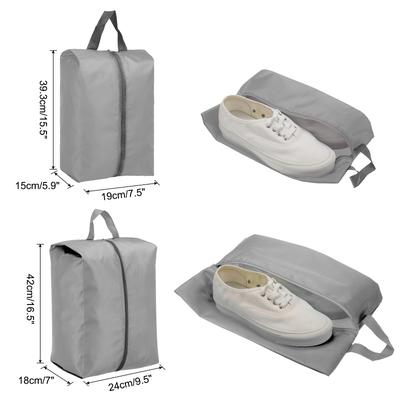 2pcs Travel Shoe Bags, Waterproof Shoe Storage Shoe Pouch with Zipper