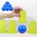 25pcs Lottery Balls Plastic Hollow Ball Table Activity Balls Pong Balls for Game Party Decoration 40mm Diameter Blue