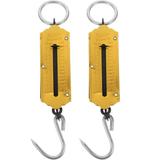 Spring scale 2pcs Spring Scale 12kg Luggage Fishing Weight Scale Hanging Spring Scale