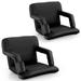 Costway 2 PCS Stadium Seat for Bleachers with Back Support 6 Reclining Positions Cushion