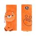 2pcs Baby Car Seat Belt Shoulder Pad Strap Cover Baby Cartoon Stroller Accessories (Bear)