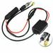 Universal Car Stereo FM Radio Antenna Signal Booster Amplifier Amp Power Supply DIN Plug Connector Adapter for Vehicle Truck SUV Car Audio Radio Stereo Media Head Unit Receiver