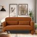 Ebern Designs Petruna 59.06" Upholstered Loveseat Polyester in Orange | 31.5 H x 59.06 W x 30.31 D in | Wayfair F4ADE50F79154B3CAA7FD1553A8441BD