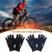 Fusipu Sunscreen Gloves Solid Color High Elastic Breathable Non-slip Half-Finger Gloves Sun-Protection Spandex Women Men Summer Outdoor Cycling Gloves Sports Accessories