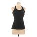 Nike Active Tank Top: Black Solid Activewear - Women's Size Medium