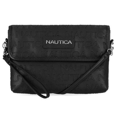 Nautica Women's Mini Wristlet Crossbody Bag Black ...