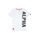 T-Shirt ALPHA INDUSTRIES "ALPHA Kids - T-Shirts Side Print T Kids/Teens" Gr. 16, weiß (white) Mädchen Shirts T-Shirts