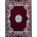 Traditional Persian Oriental Area Rug Red Black Beige Design 101 (4 Feet X Feet 3 Inch)