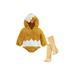 wsevypo Baby Hoodies Rompers Chick Shape Hooded Jumpsuits with Stockings