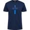HUMMEL Herren Shirt hmlACTIVE GRAPHIC CO TEE S/S, Größe S in Blau