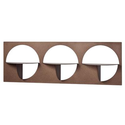 Corydon Horizontal Three Wall Shelf , Bronze