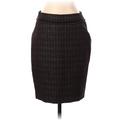 Dries Van Noten Wool Skirt: Brown Tweed Bottoms - Women's Size 36