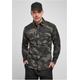 Langarmhemd BRANDIT "Brandit Herren Slim Worker Shirt" Gr. S, US-Größen, grün (darkcamo) Herren Hemden Langarm