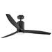 60" Hinkley Facet Matte Black LED Smart Outdoor Ceiling Fan