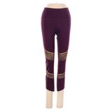 Under Armour Yoga Pants - Low Rise: Burgundy Activewear - Women's Size X-Small