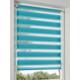 Raffrollo HEINE HOME Raffrollos Gr. 150 cm, Klemmträger, 100 cm, blau (türkis) Raffrollos transparent